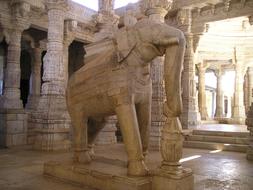 India Temple Elephant statue