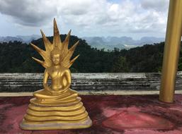 Buddha statue in Tiger Cave Temple in Thailand