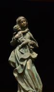 Maria Christ Image on black background