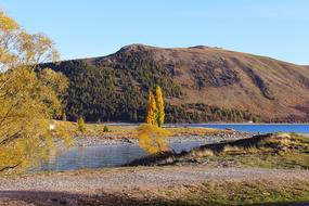 landscape of Lake and hill