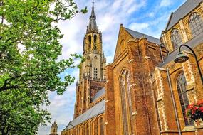 historical Protestant Church, netherlands, delft