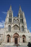 Cathedral Burgos blue sky