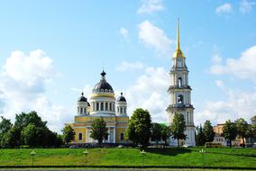 landscape of Ryabinsk Volga Church
