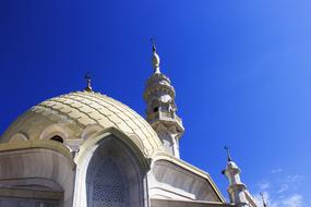 dome of the white mosque in bulgaria