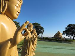 prayers statues near Chen Tien Buddhist Temple, brazil, Foz do Iguaçu