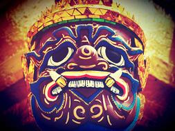 Asian Background decoration drawing