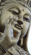 Beautiful, shiny statue of Guan Yin in China
