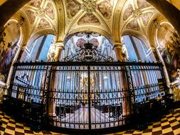 interior of a luxurious church in vienna