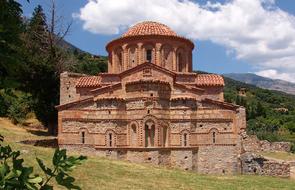 Church Building Architecture brick ,greece, hellas