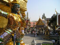 Thailand Bangkok Temple Royal statue