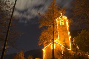 Church Christmas Light fire