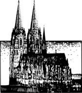 church cologne drawing