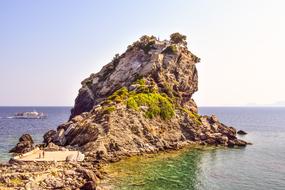 rocks in Skopelos, Greece