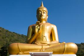 big Golden Statue Buddhism