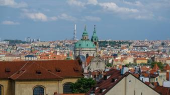 Beautiful historic center of Prague in Czech Republic