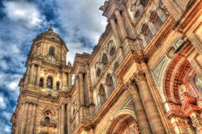 Church Facade in Malaga