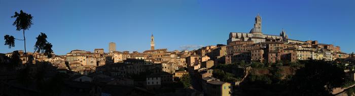 Siena Italy Church and town