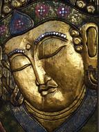 Buddha Golden Peaceful face