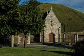 old Chapel and Trees at hillside