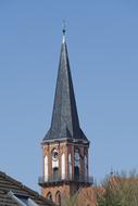 church steeple in Wustrow, Germany
