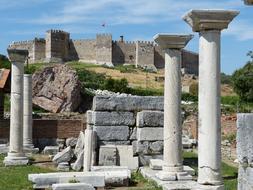 Antique ruins church