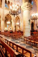 Paris Church detail interior