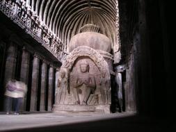 India Temple Buddha statue stone