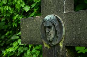 Christ Image Of Cross stone
