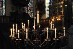 Candles Church interior