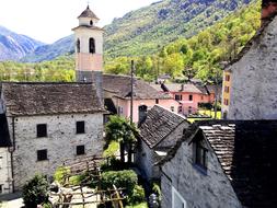 church tower in switzerland