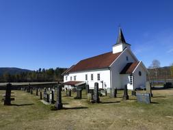 Church and Cemetery Grave
