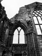 Abbey Stone Church back and white