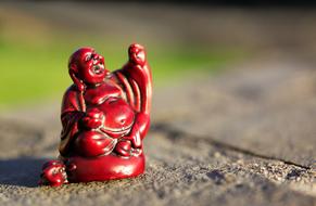 Buddha Statue Religion red