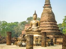 Thailand Buddha tample and statue