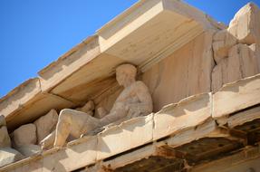 Acropolis Greece Athens statue