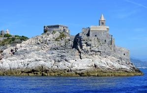 castle on the tese in porto venere, italy