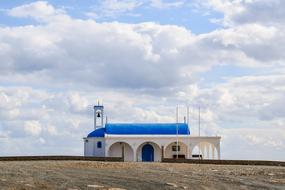 Church Blue White and sky