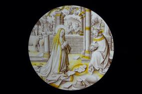 jesus birth stained glass drawing