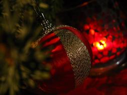 X-Mas red decor light