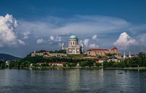 Basilica on riverside, hungary, esztergom