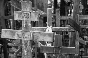 Orthodoxy Cross Grabarka Black And white