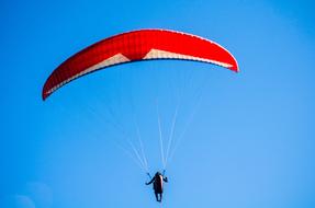 Rio De Janeiro Olympics red paragliding