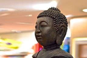 Buddha Figure Head brown