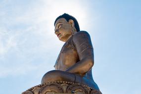 huge buddha statue in bhutan