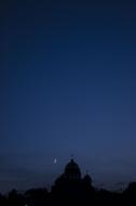 orthodox church at night