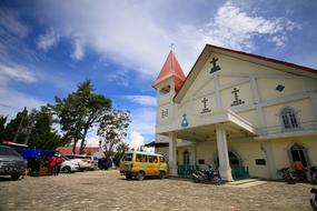 Church Samosir Toba white