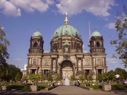 Beautiful decorated protestant Berlin Cathedral in Berlin, Germany