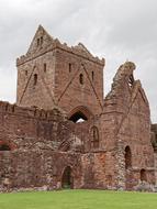 Ruin Chapel Historical and green grass