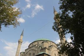 Architecture Cami Minaret tree and sky