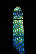 Window Stained Glass blue green